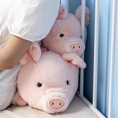 Fawowe Weighted Stuffed Animals, Weighted Pig Stuffed Animal Cute Pig Weighted Plush Animals Hugging Pillow Toy Gifts for Adults and Kids, 15.7 inch thumbnail 6