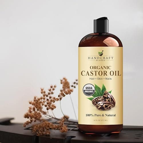 Handcraft Blends Organic Castor Oil 16 Fl Oz | 100% Pure and Natural | Premium Grade Carrier Oil | Hair, Eyelashes and Eyebrows | Hair and Body | Expeller-Pressed | Hexane-Free thumbnail 7