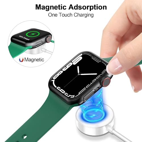 𝟐𝟎𝟐𝟓 𝐔𝐩𝐠𝐫𝐚𝐝𝐞𝐝 for Apple Watch Charger Magnetic Fast Charging Cable [Portable] Magnetic Wireless Charging Compatible with iWatch Series Ultra/SE/11/10/9/8/7/6/5/4/-[3.3FT] White thumbnail 5
