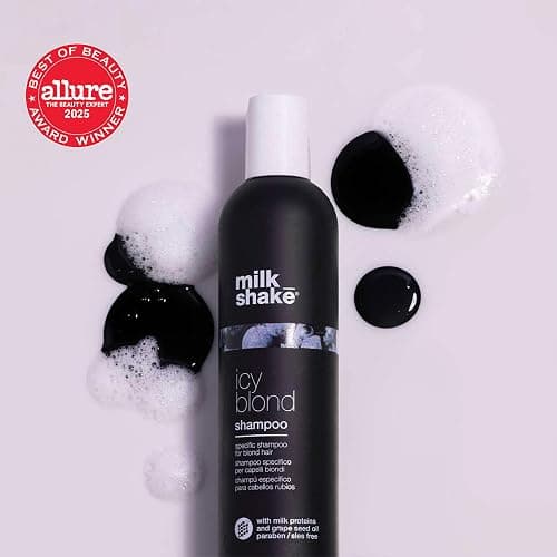 milk_shake Icy Blond Shampoo Award Winning Shampoo with Black Pigment to Cool Brassy Tones and Enhance Platinum Blonde Hair Ideal for Maintaining Icy, Ash-Toned Color thumbnail 9