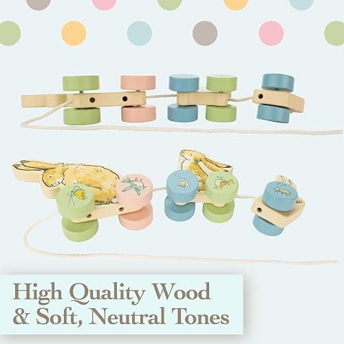 Kids Preferred Guess How Much I Love You Wooden Pull Toy Characters from The Book in 3 Segments 5 inches Tall Classic Toy for Toddlers and Kids thumbnail 5