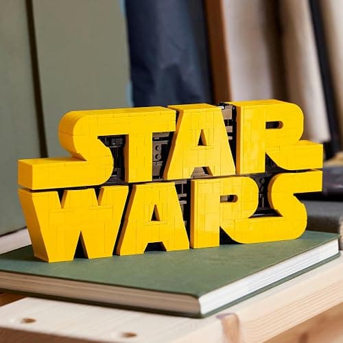LEGO Star Wars Brick-Built Star Wars Logo - Building Blocks for Adults 18+ - Star Wars Gift Idea for Birthdays - Collectible DIY Model Kit - Home Decor Idea for Fans of The Movie Series - 75407 thumbnail 6