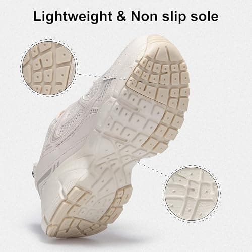 BAASPLOA Women's Chunky Fashion Sneakers Casual Sports Shoes Mesh Breathable Athletic Gym Workout Tennis Shoe Platform Thick Walking Shoes thumbnail 4