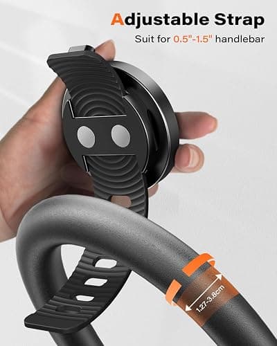 A2C Gym Fitness Phone Mount for MagSafe - 17 N54 Strong Magnets Stable and Secure Phone Mount with Adjustable Strap, Compatible with Gym Equipment, Stroller, Shopping Cart, Exercise Bikes thumbnail 7