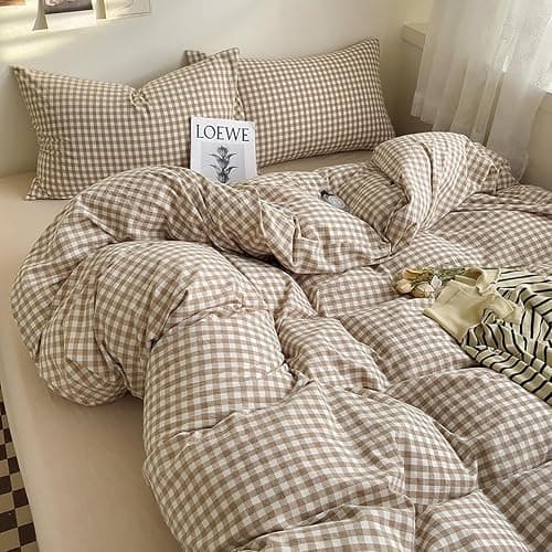 Brown Gingham Duvet Cover thumbnail 5