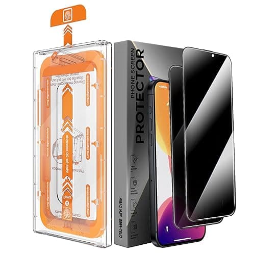 X-it 2 Packs for iPhone 15 Privacy Screen Protector 6.1-inch - [Auto-Dust Removal] 9H+ Tempered Glass [10X Military Protection], Bubble Free, Case Friendly