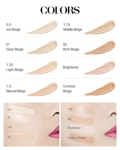 THESAEM Cover Perfection Tip Concealer 0.2 fl.oz. - 1.75 Middle Beige Warm Beige for Medium Skin Tone 22 - High Coverage Long Lasting Concealer - Korean Makeup for Dark Circles & Blemishes thumbnail 5