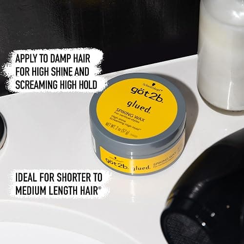 Got2b Glued Spiking Hair Wax, Fierce Holding Power, 2 oz thumbnail 5