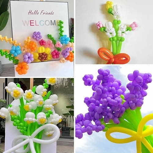 HYKJNBW 100Pcs Color 260 Balloons, Long Balloon for Tying Balloon Arch, Multicolor Long Skinny Balloons for Twisting Ballons Animal balloons Birthday Party Wedding Festival Decorations thumbnail 6