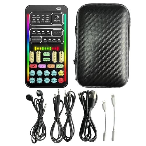DIANMO Game Voice Changer, Audio Mixer, i9Live Sound Card kit (Including Headphones and 2 converters), Suitable for PS4/PS5/Xbox One/PC/Phone/Laptops., ferrous thumbnail 2