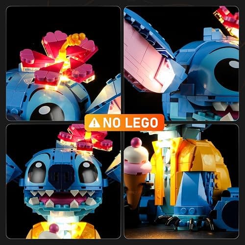 Lightailing Light for Lego-43249 Stitch - Led Lighting Kit Compatible with Lego Building Blocks Model - NOT Included The Model Set thumbnail 3