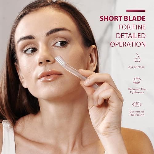 Dermaplane Razor for Women Face, (6 Count) Professional Dermaplaning Tool for Peach Fuzz, Facial and Eyebrow Hair Removal, Gentle Skin Exfoliation Blade thumbnail 3