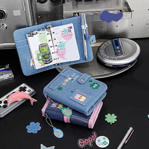 YUSHENYI Retro Notebook Scrapbook Journal Notepads Small Sweet Clovers Colorful Page Binder For School Retro Sweet Clovers Scrapbook Journal Notepad For School thumbnail 7