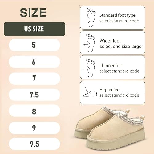 Women's Slippers Platform Mini Boots Short Ankle Boot Fur Fleece Lined House slippers Anti-Slip Boot For Outdoor thumbnail 3