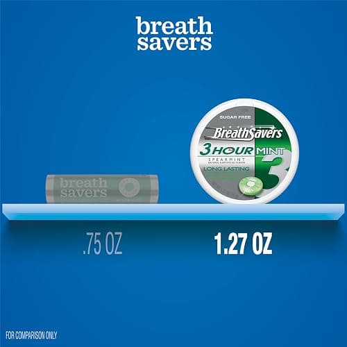 BREATH SAVERS Spearmint Sugar Free Breath Mints Tins, 1.27 oz (8 Count) thumbnail 4