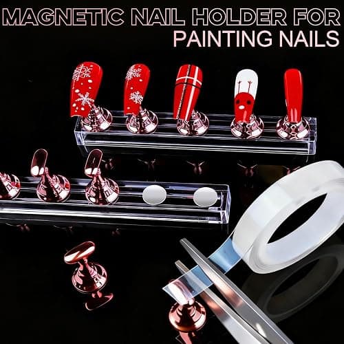 Teenitor Acrylic Nail Kit with Clear Coffin Nail Tips, Nail Charms and Gems, Nail Stickers, Nail Art Brushes, Nail Dotting Tools, Nail Stand, Press On Nails Kit for DIY Nail Art thumbnail 8