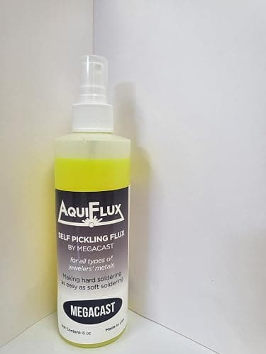 Aquiflux Self Pickling Flux for Precious Metals Gold Silver Jewelry and Hard Soldering 8 Oz Megacast (275 ml) thumbnail 8