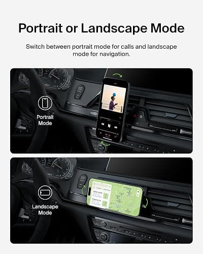 Belkin MagSafe Vent Mount Pro - MagSafe Phone Mount for Car, Magnetic Phone Holder Compatible with iPhone 17, 16, 15, Series, 14 Series, Pixel 10, and More - Gray thumbnail 6