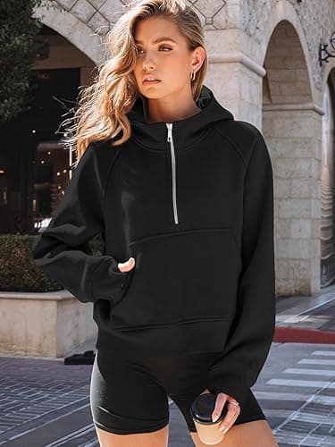 AUTOMET Womens Hoodies Fleece Fall Fashion Outfits Workout Sweatshirts Y2k Winter Zip Up Jackets Oversized Tops Clothes 2025 thumbnail 6