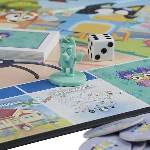 Hasbro Gaming Monopoly Junior Bluey Edition Board Game | Kids Play as Bluey, Bingo, Mum & Dad for Girls & Boys | Ages 5+ (Amazon Exclusive) thumbnail 5