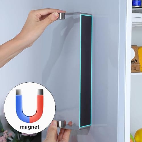 ZUNTO Magnetic Paper Towel Holder for Refrigerator – Strong Magnet Kitchen Paper Towel Rack for Grill, RV & Pantry – Sleek Silver Design thumbnail 3