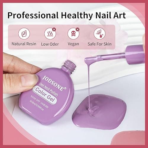 JODSONE 30 Colors Gel Nail Polish Set Same Color Same Bottles 6 PCS of Functional Gel Polish thumbnail 6