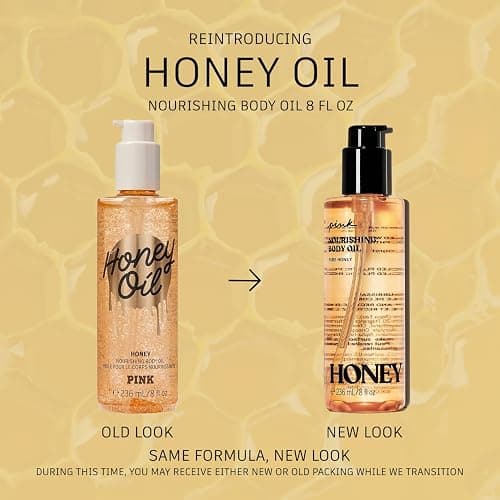 Victoria's Secret Pink Honey Soothing Body Care Body Oil 8 oz. (Honey) thumbnail 2