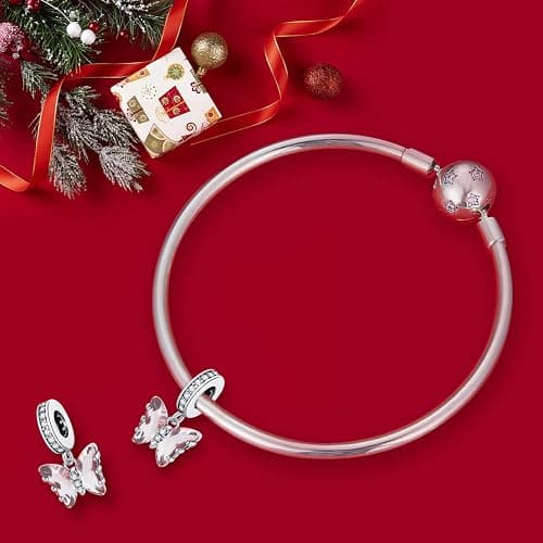 VOROCO Butterfly Dragonfly Cat Charm for Bracelet Cute Animal Collection Bead & Charm for Women Girls 925 Sterling Silver Pendant & Dangle Charm Jewelry for Bracelet and Necklace thumbnail 3