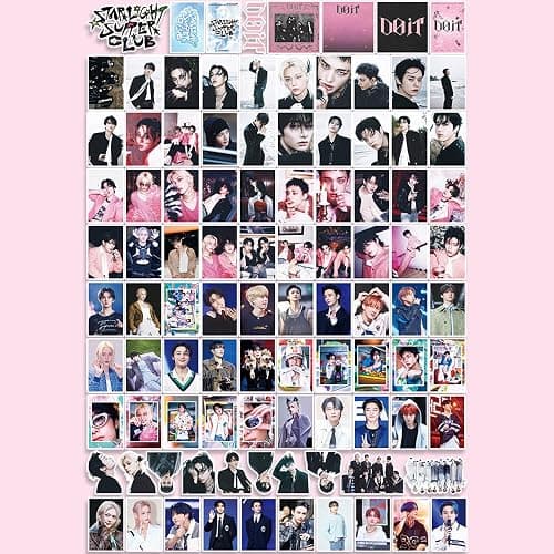 300PCS Stickers Set, Cute Stickers for Door, Car, Skateboard, Cellphone for Fans (Black) thumbnail 2