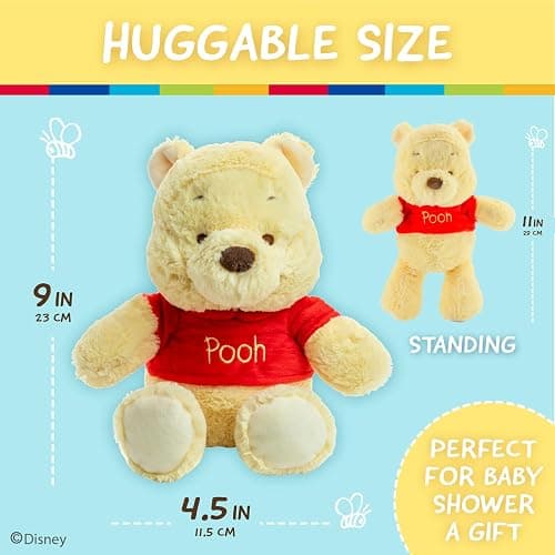 Kids Preferred Disney Baby Winnie the Pooh and Friends Stuffed Animal with Jingle and Crinkle, Pooh 12” thumbnail 3