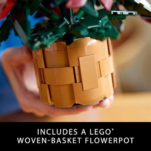 LEGO Icons Poinsettia Building Sets for Adults - Artificial Flowers for Decoration - Christmas Flowers for Table Centerpiece - 10370 thumbnail 4