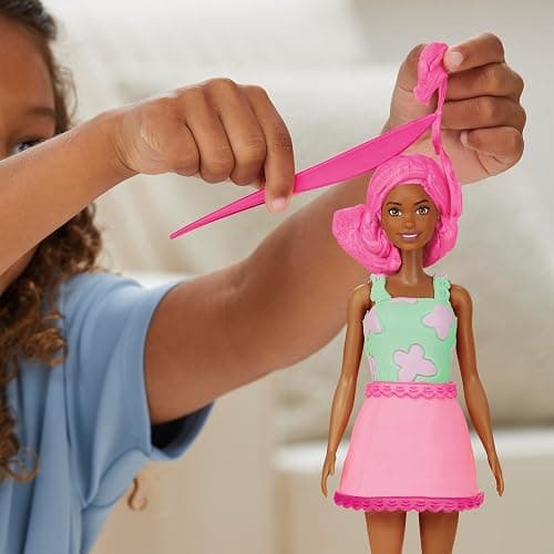 Play-Doh Barbie Garden Party Designer Doll, Make Doll Clothes with Modeling Compound & 10 Fashion Accessories, Arts & Crafts for Girls & Boys, Kids, 5+ (Amazon Exclusive) thumbnail 9