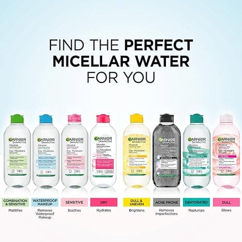 Garnier Micellar Cleansing Water, All-in-One Makeup Remover, Cleanses and Soothes Skin, Ideal for Face, Eyes & Lips, No Rinsing, For Dry & Sensitive Skin, 400ml thumbnail 6