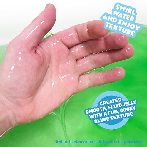 Tub Works® Jelly Bath Slime Bombs, 6 Pack | Bath Bombs for Kids That Turn Bath Water Into Colorful Jelly Slime | Nontoxic | Unique Kids Bath Bombs with Surprise Slime Texture | Sensory Fun Bath Toys thumbnail 9