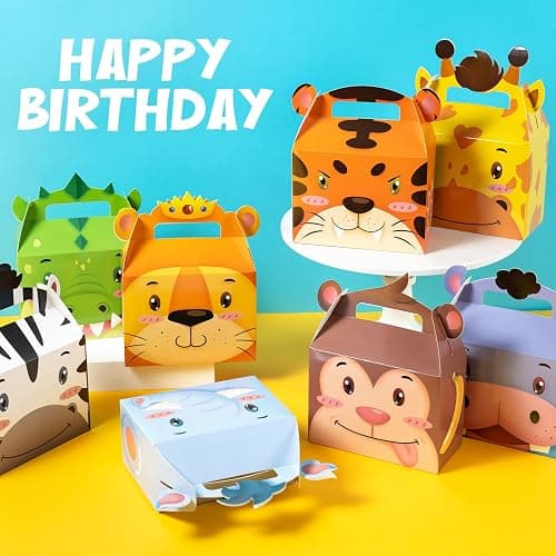 DMIGHT Jungle Safari Party Favors Set Wild Animals Set for Kids Birthday Gifts, Wild Theme Party favors for Kids Birthday Party Baby Shower Goodie Bag Fillers Jungle Safari Party Supplies (Animal) thumbnail 4