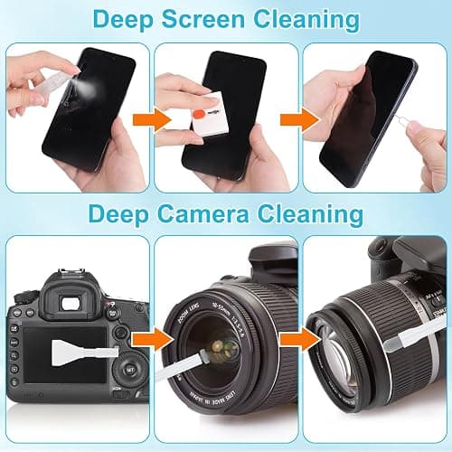 ARVOK Phone and Laptop Cleaning Kit, 32 in 1 Computer Laptop Cleaner Kit, Multi-Function Electronic Cleaner Kit for Earbuds, Cellphones, Keyboard, Screens, Camera Lens, Chargers, Electronics Devices thumbnail 5