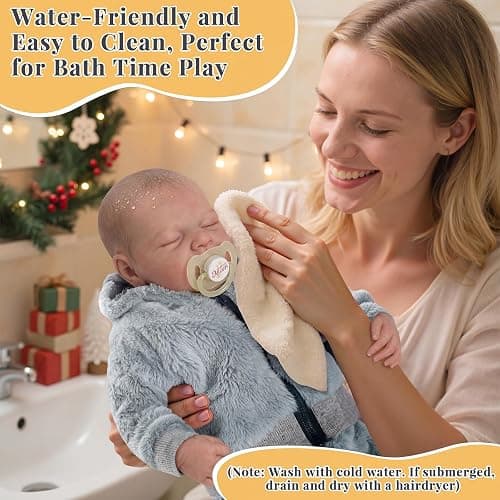BABESIDE Lifelike Reborn Baby Dolls Boys - 17-Inch Real Baby Feeling Realistic-Newborn Baby Doll Full Body Vinyl Real Life Baby Dolls with Toy & Gift Box for Kids Age 3+ thumbnail 5