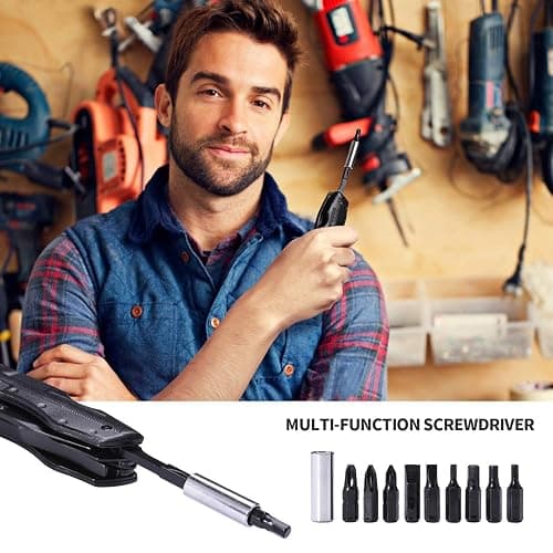 Multitool Pocket Knife for Men, Tactical Folding Multi Tool, Christmas Stocking Stuffers Gifts Idea, Multipurpose Utility Plier for Camping, Survival, Hiking thumbnail 6