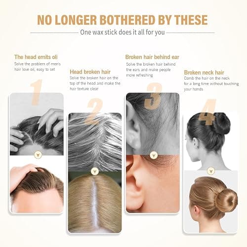 PasaRose Hair Wax stick,Wax Stick for Hair Slick Stick, No spices,Easy to Absorb (2 pack) thumbnail 6