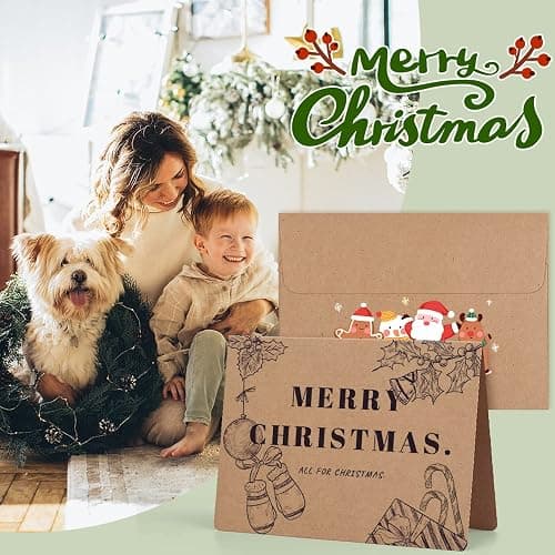 Eupako Brown Blank Cards and Envelopes 100 Pack - 5x7 Heavyweight Folded Cardstock and A7 Envelopes Self Seal for DIY Greeting Cards, Invitations, Wedding, Baby Shower, Birthday, Thank You Cards thumbnail 7