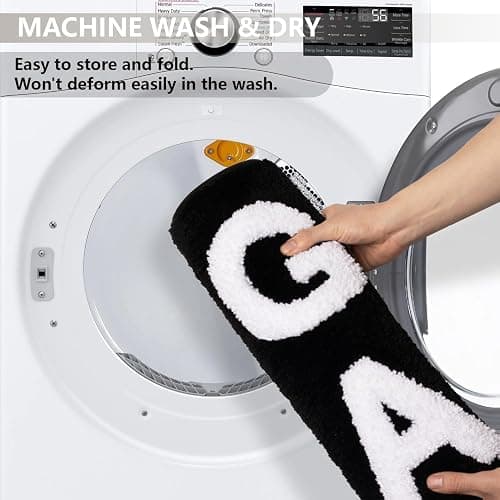 KOEXM Get Naked Bath Mat Cute Bathroom Rugs 16" x 24" Non Slip Absorbent Black Bath Rug for Bathroom Floor and Shower Funny Decor for Apartment, Machine Washable thumbnail 6