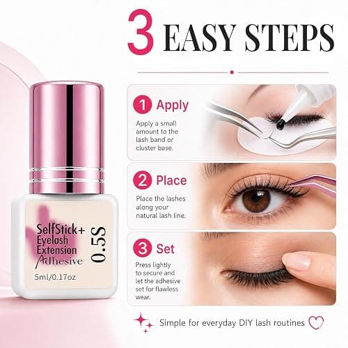 Lash Kits Extensions Kit for Beginners Eyelash Lash Kit for Beginners | Lash Extension Kit with Lash Mannequin Head Lash Extension Practice Kit Starter Kit with Everything thumbnail 5