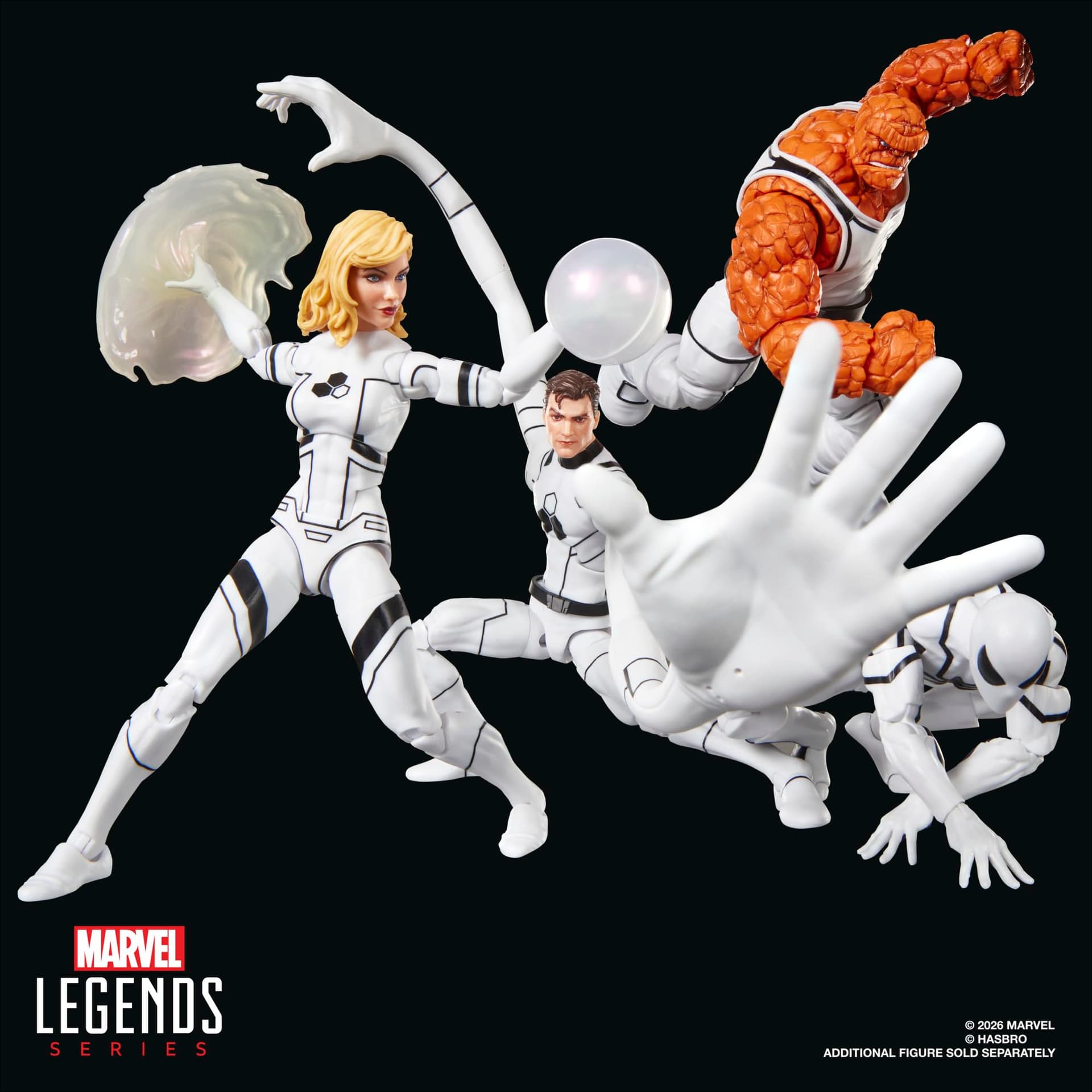 Marvel Legends Series Future FoundationThe Thing & Invisible Woman, 2 Fantastic Four Comics-Inspired 6-Inch Scale Action Figures thumbnail 12