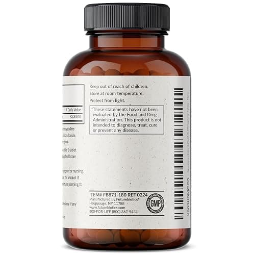 Futurebiotics Biotin 10,000 MCG High Potency Tablets Supports Healthy Hair, Skin & Nails & Energy Production, Non-GMO, 180 Vegetarian Tablets thumbnail 7