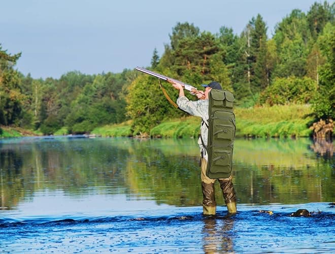 Rifle Bag, Tactical Long Rifle Backpack, Portable Shotgun Case for Firearm Storage and Transportation, Suitable for Outdoor Hunting Shooting thumbnail 6