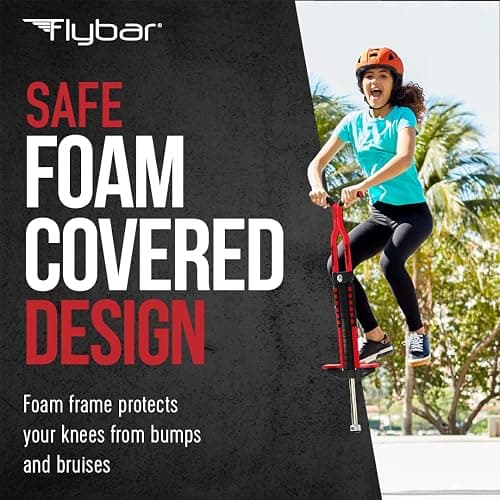 Flybar Master Pogo Stick for Kids Ages 9+, 80–160 lbs – Easy Grip Handles – Active Exercise Toy for Tweens & Teens – Outdoor Toy with Non-Slip Foot Pegs for Boys and Girls – No Assembly Needed thumbnail 6