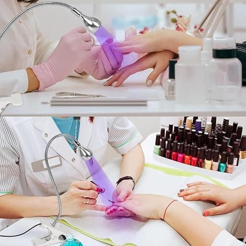 AORAEM UV Nail Lamp LED Nail Manicure Dryer Curing Light with Gooseneck and Clamp for Gel Nails thumbnail 7