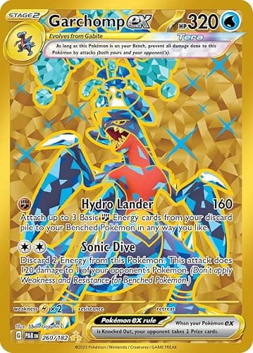 Pokemon -Garchomp ex 260/182 - Paradox Rift - Hyper Rare - Gold Foil - Single Card - Image 1