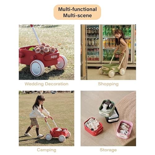 PULA Baby Push Walker with Wheels Toddler Wagon for First Learner Baby Toys 6-12 Months, 1 Year Old Birthday Gifts, Indoors and Outdoors (Black) thumbnail 6