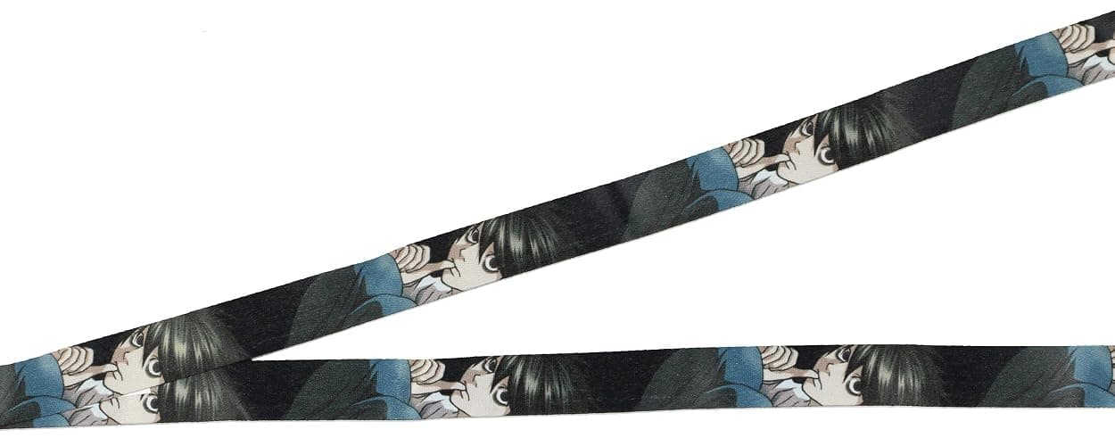 Death Note Detective L Anime Lanyard ID Badge Holder with 2' Rubber Charm thumbnail 4